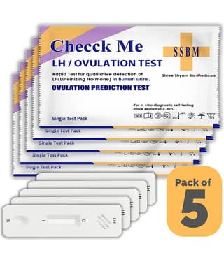 CHECCK ME LH detection Ovulation Test Kit for pregnancy planning -Pack of 5