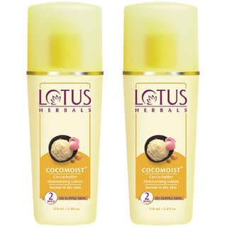 Lotus Herbals Cocomoist Cocoa-Butter Moisturising Lotion For Normal To Dry Skin 170Ml ( Pack Of 2 )