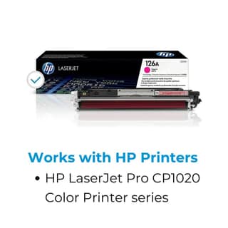 HP 126A Magenta Original LaserJet Toner Cartridge (CE313A)