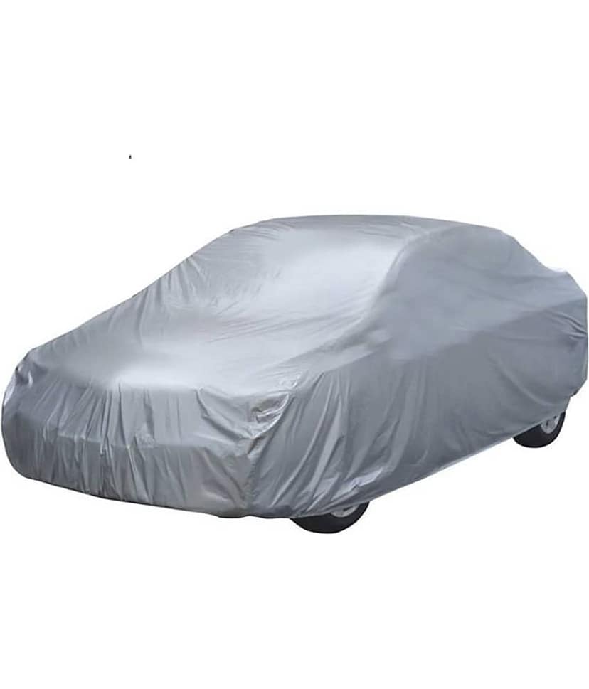 Autoretail Silver Color Dust Proof Car Body Polyster Cover Without Mirror Pocket Polyster For Nissan Sunny view 2