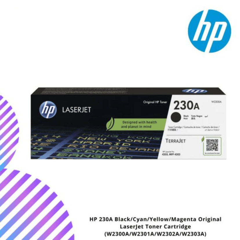 HP 230A Black Original LaserJet Toner Cartridge (W2300A) | For HP Color LaserJet Pro 4201, 4203, MFP 4301, 4303 Series view 2