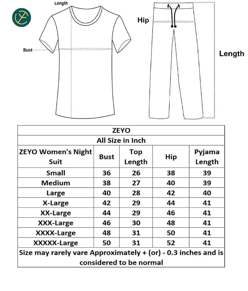 ZEYO Women's Cotton Green Checked Printed Stylish Night suit set view 5