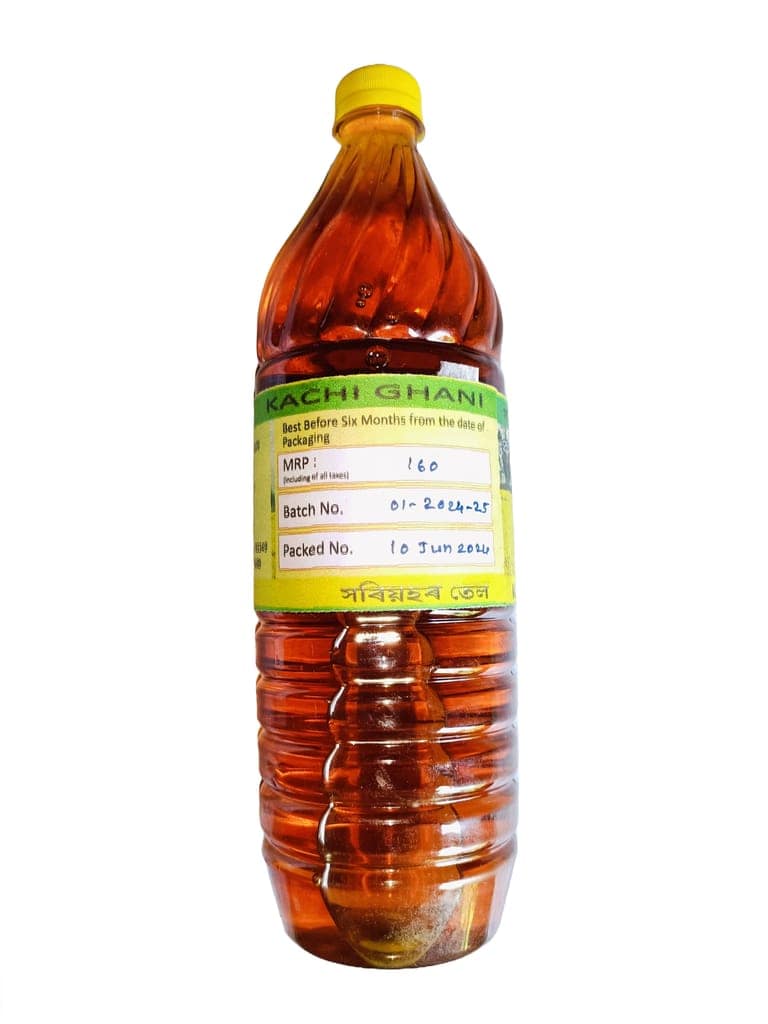 Kachi Ghani Khaati Mustard Oil - 1 L view 3