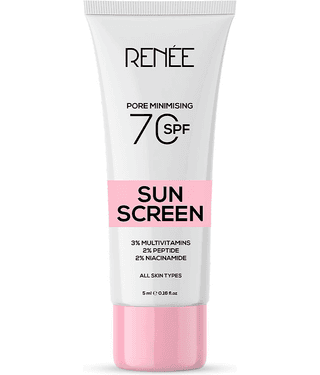 RENEE Pore Minimising Sunscreen SPF 70, Lightweight & High Protection, 5ml
