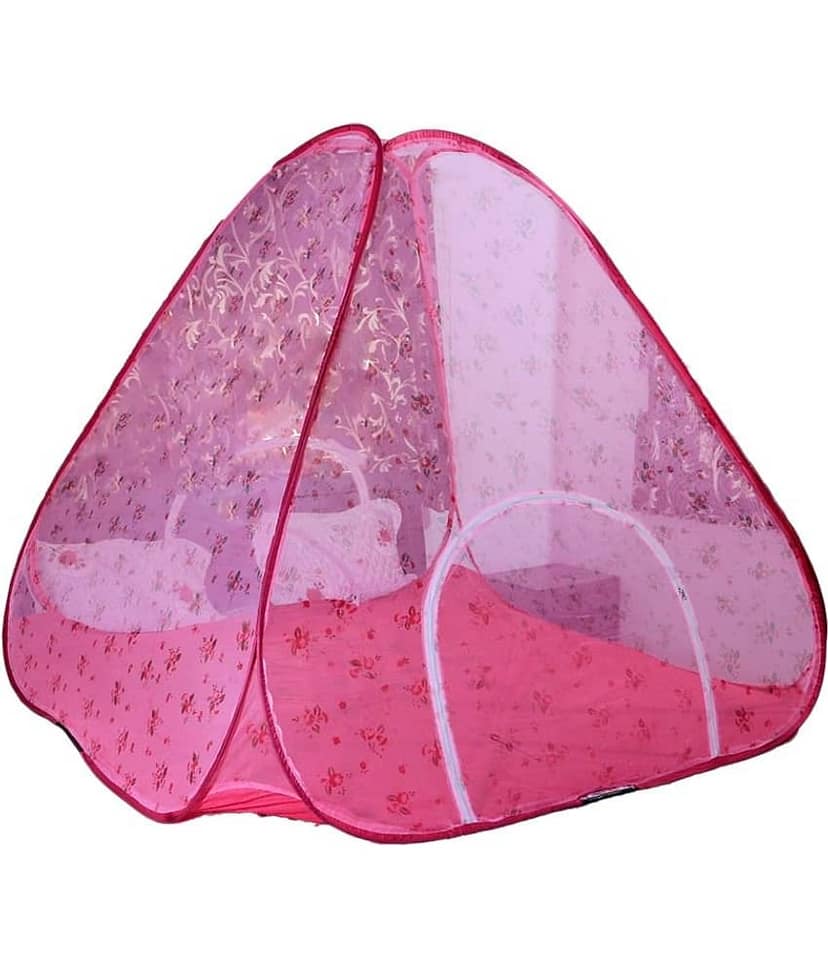 Riddhi Mosquito Net, Machardani Double Polyester Floral Foldable Mosquito Net, Machardani