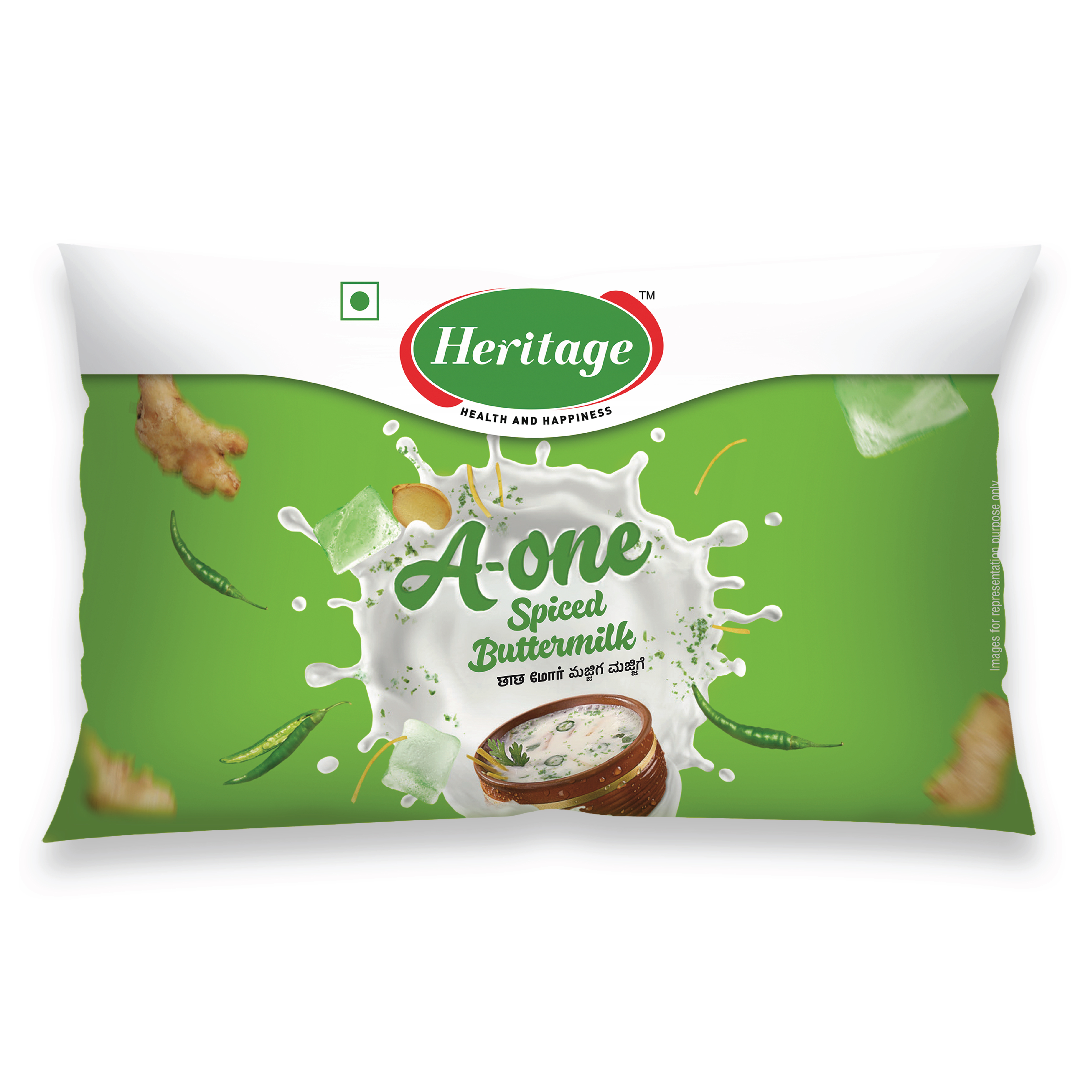 HERITAGE SPICES BUTTER MILK 170ML-POUCH