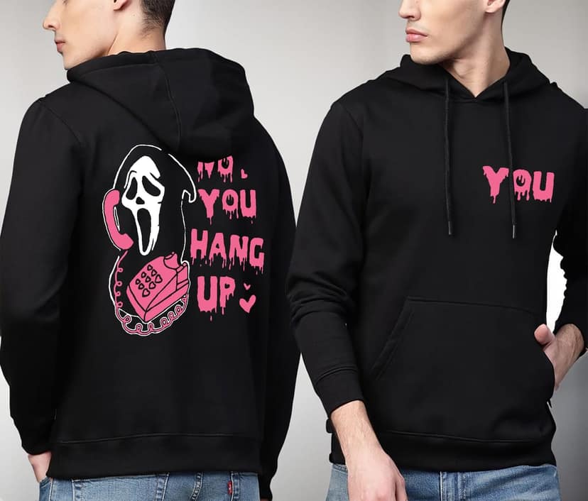 SCOTT FINCHER Black Menswear Pullover Hoodie Graphic Print Design : AA(RSHOD)BLACK_231 view 3