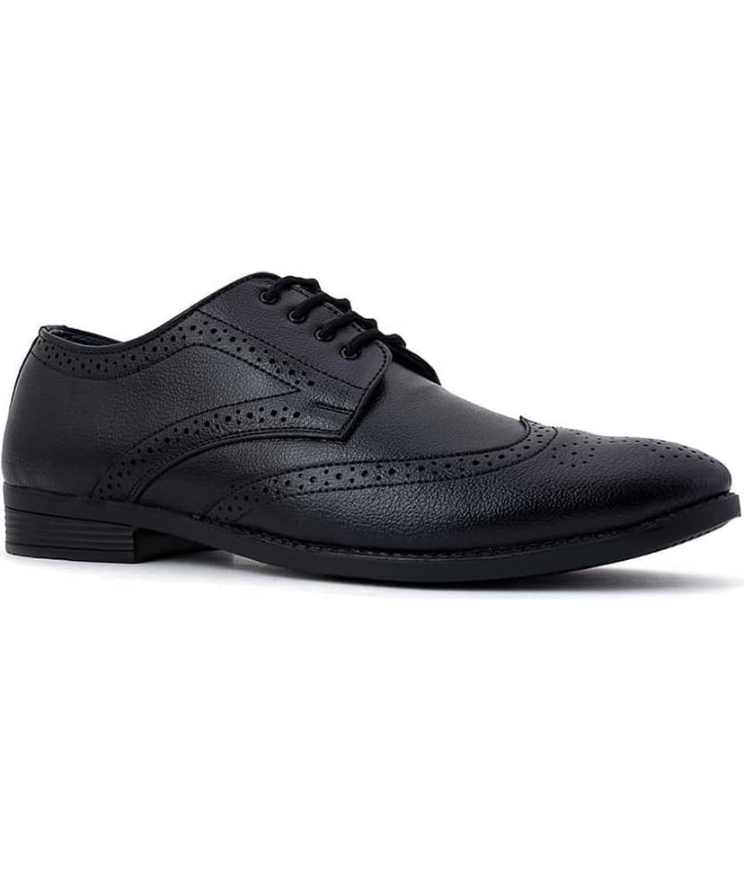KHADIM Derby Black Formal Shoes