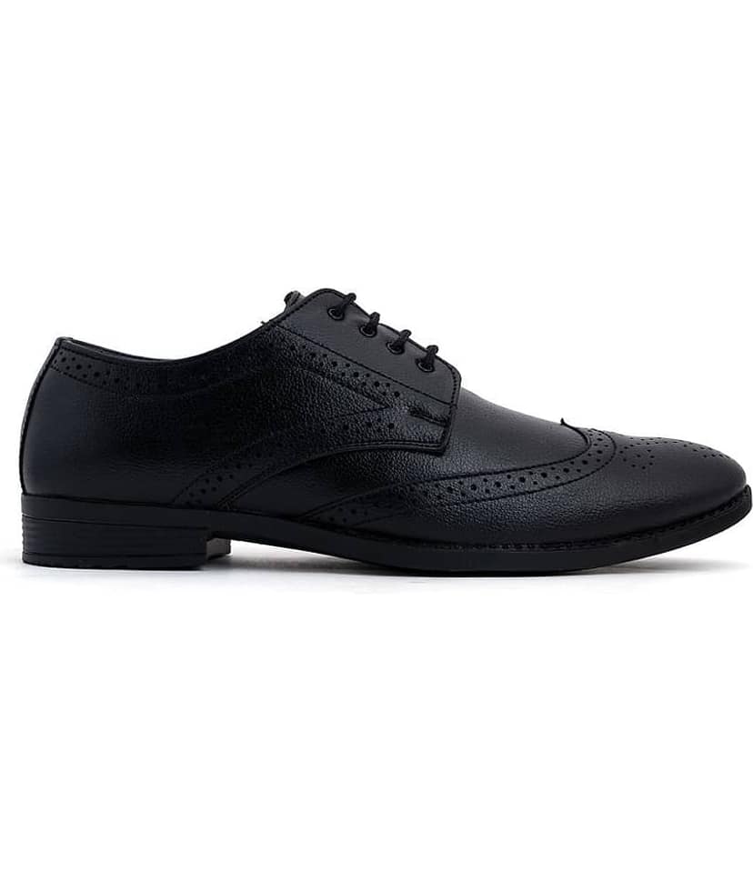 KHADIM Derby Black Formal Shoes view 2