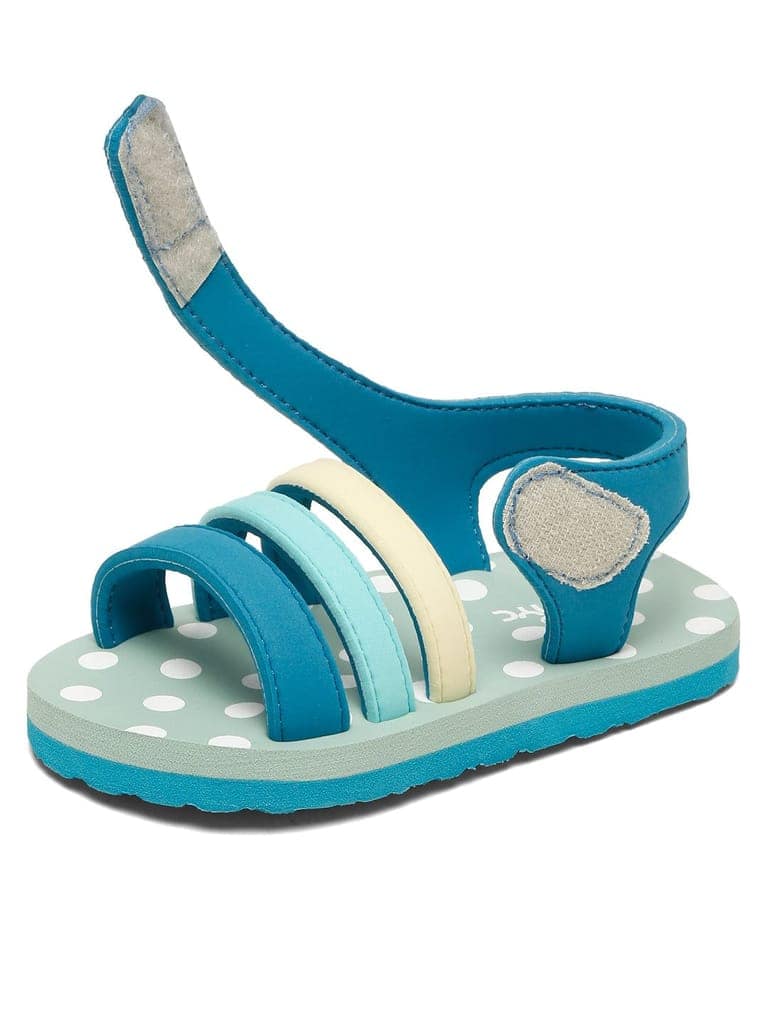 ONYC Premium Butterscotch Kids Sandals for Girls (Teal Blue) view 4
