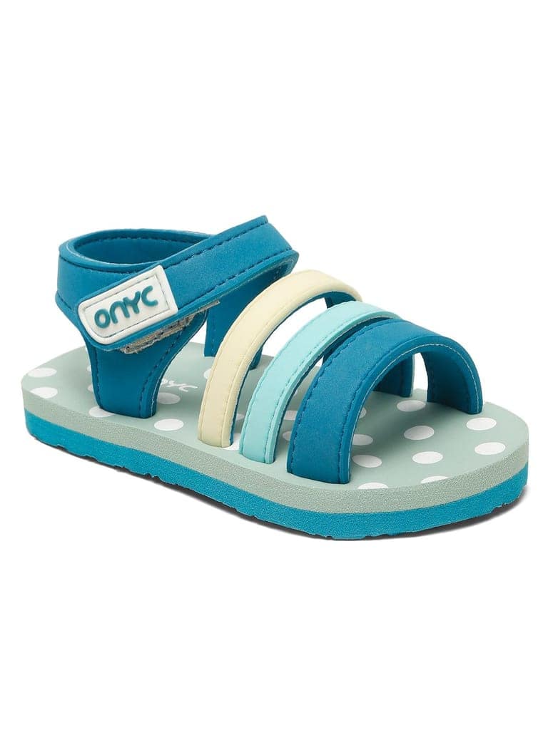 ONYC Premium Butterscotch Kids Sandals for Girls (Teal Blue) view 8