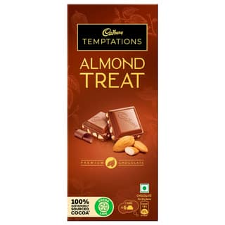 Cadbury Temptations Almond Treat Premium Chocolate Bar, 72 g