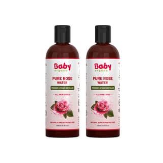BabyOrgano Pure Rose Water - 200ml Pack of 2