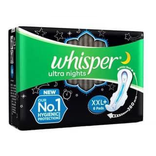 Whisper Ultra Nights XXL+ With Wings, 6 Pcs