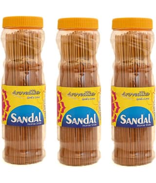 arovedika Incense Stick Pure Sandal 250 gm ( Pack of 3 )