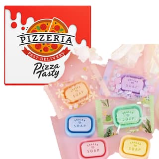 Set of Pizza Slice and turtlre Shape Eraser Piece Pizza 7 Slice and 4 Piece Turtle Collection, Educational Fun Stationery