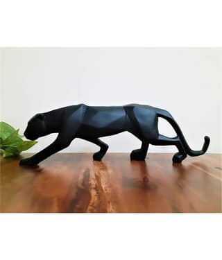 AFTERSTITCH jaguar idol cheeta statue for home and office decor panther Showpiece 25cm