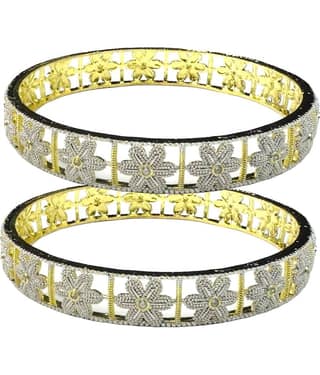 Charms Gold Kada Set ( Pack of 1 )