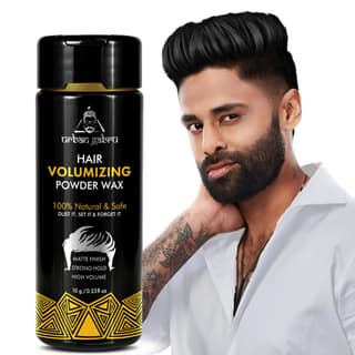 UrbanGabru Hair Volumizing Powder Wax strong hold | Matte Finish | 24 hrs hold | 100% natural & safe hair styling powder UrbanGabru Hair Volumizing Powder Wax strong hold | Matte Finish | 24 hrs hold | 100% natural & safe hair styling powder - Light Blue