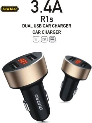 DUDAO 40.8 W Qualcomm 3.0 Turbo Car Charger (Black) view 4