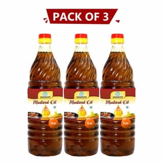 Mustard Oil, Pack of 3, 3 Ltr.