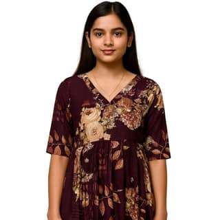 SHORT KURTI (MAROON)