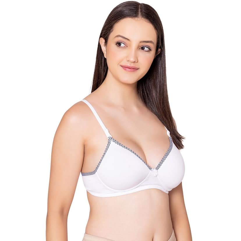 Bodycare cotton spandex wirefree adjustable straps seamless padded bra-6752B view 3