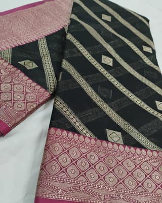 Handloom pure Masarised cotton saree