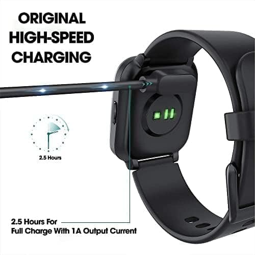USB all types smartwatch charger cable for Boat Xtend,boat storm, W26 W26+ W26m W55+, Noise ColorFit Pulse, Colorfit Ultra/Ultra 2, All 2 Pin Watch (Cable Only view 3