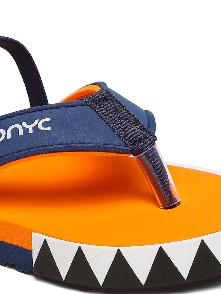 Premium Shark Flip-flops With Adjustable BackSupport - Orange (Unisex) view 2