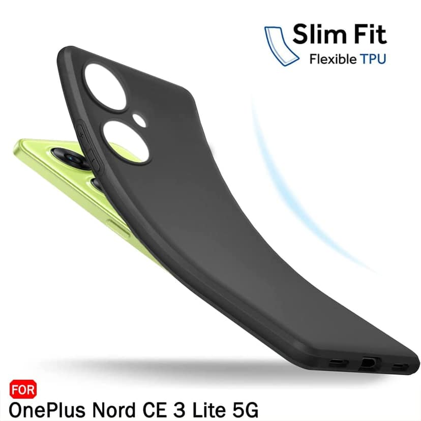 Faircost for Oneplus Nord CE 3 Lite black matte Soft back cover view 3
