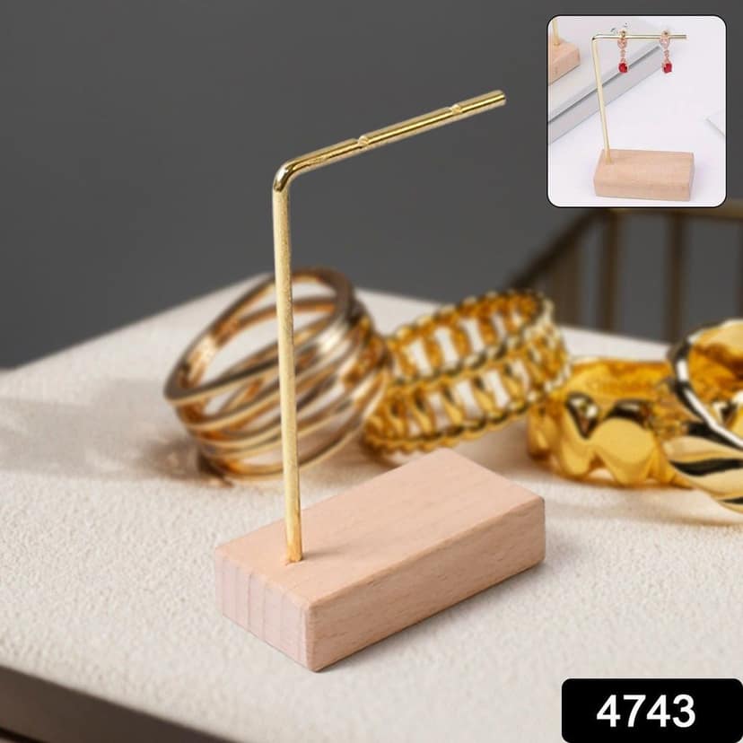 Small Jewellery Display Stand Metal Rack Holder Earrings (1 Pc) view 2