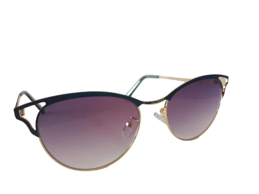 MD Style UV Protected Full Rim Cat Eye Metal Frame Sunglasses/Girls - Women Fashion Sunglasses view 3