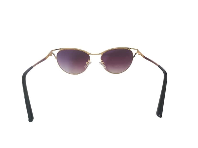 MD Style UV Protected Full Rim Cat Eye Metal Frame Sunglasses/Girls - Women Fashion Sunglasses view 7