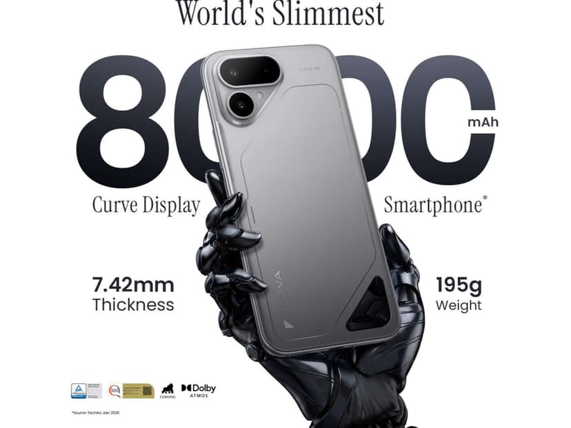 Tecno Pova Curve 2 5G Smartphone, 8GB RAM, 128GB Storage - Storm Titanium view 3