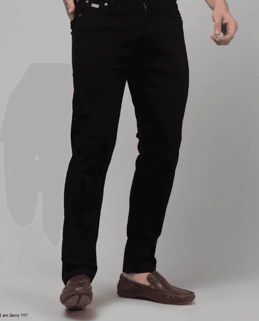 MEN’S 300001 Classic Black Slim Fit Jeans