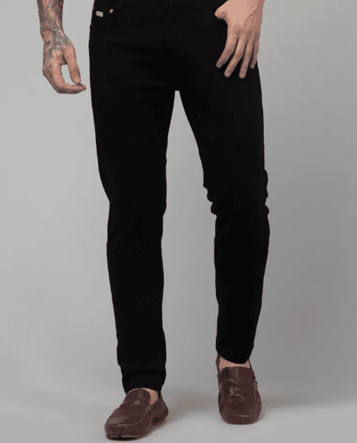 MEN’S 300001 Classic Black Slim Fit Jeans view 3
