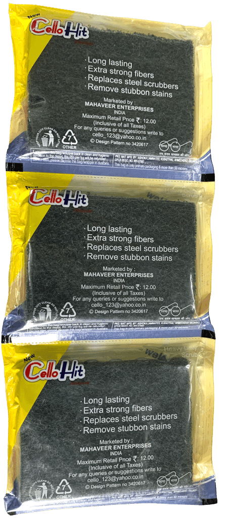 Cello Hit Advanced Cleaning Scrubber (Pack of 3) view 2