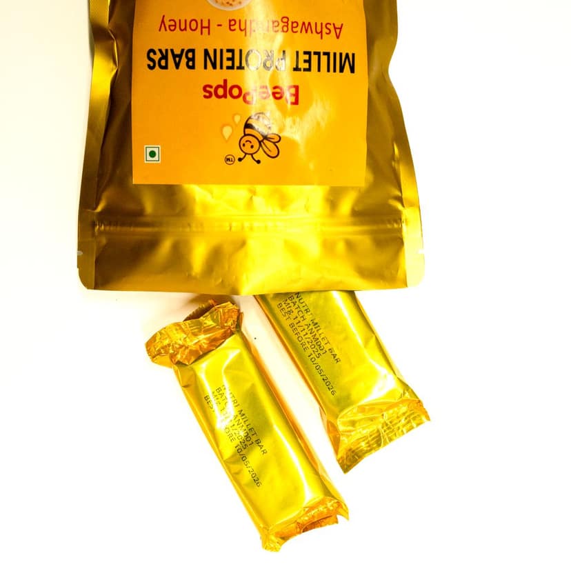 BeePops Super Savor Protein Bars Ashwagandha- Honey (5NX25G) view 5