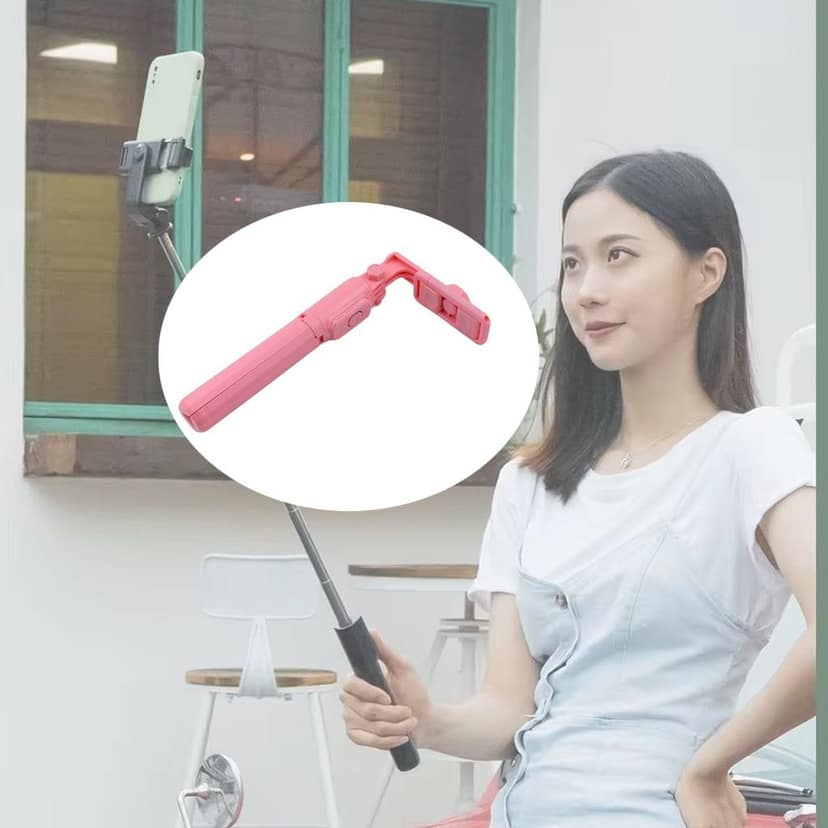 Portable Foldable Selfie Stick with Remote Control, 3-Axis Tripod Hand Stabilizer for Smartphones, TikTok Vlog YouTuber Video Recording (1 Pc) view 7