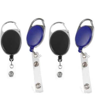 Dey's Stationery Store Plastic ID Badge Reel (Pack of 4)