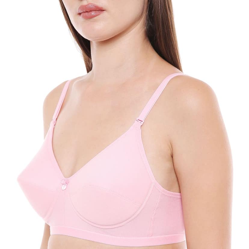 Bodycare Women Cotton Full Coverage Lightly Padded Regular Bra 1574-Pink view 5