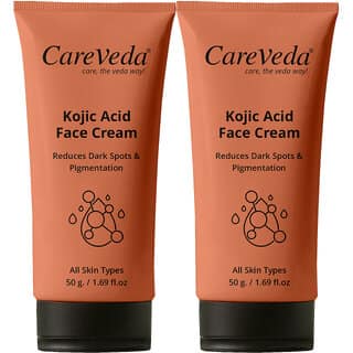 Careveda Kojic Acid Face Cream For Reduces Dark Spots Pigmentation Suitable For All Skin Types 50Gm, Set Of 2