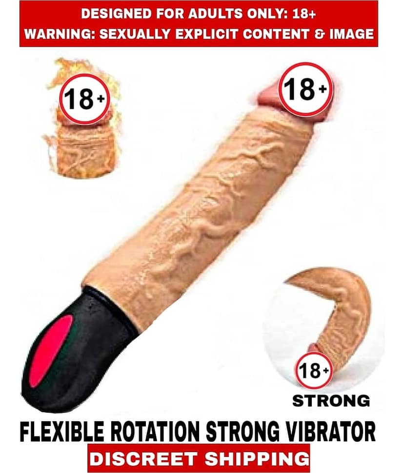 FEMALE ADULT SEX TOYS Solid FLEXIBLE Silicon THRUSTING ROTAION G-Spot Vibrator For Women