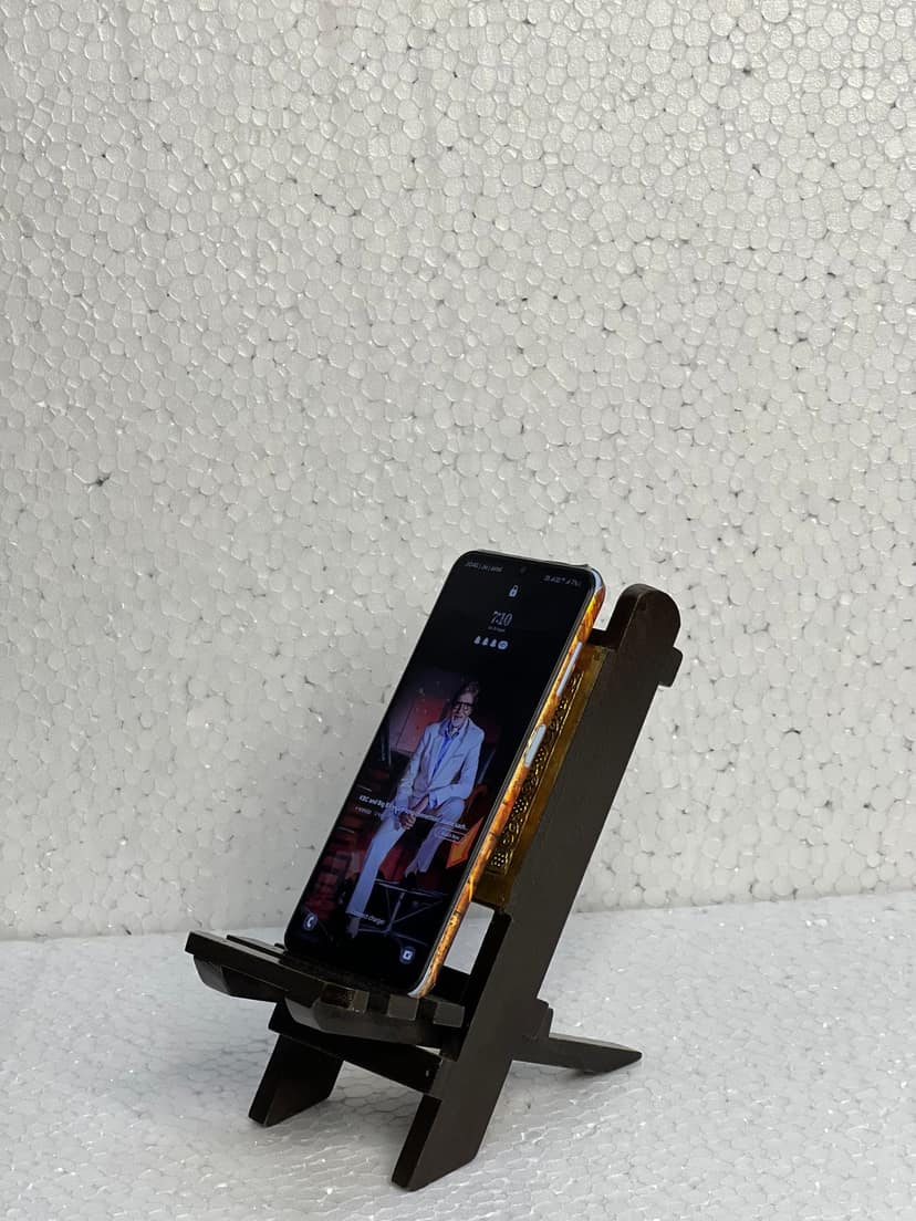 MOBILE PHONE HOLDER TRADITIONAL STAND BRASS HANDPAINTED TABLE TOP DECORATIVE ITEM AND SHOWPIECES HOME DECOR / RESTAURANT DECOR/ OFFICE DECOR/ TABLE DECOR/DRAWING ROOM DECOR / GIFT ITEM