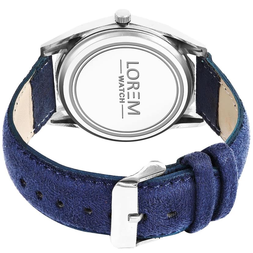LOREM 3D Embossed Dial Analog Watch for Men view 3