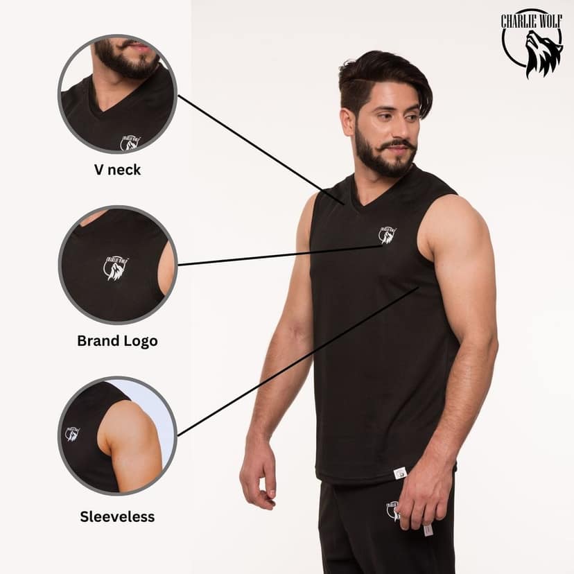 Charlie Wolf Sleeveless Vest view 3