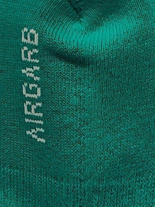 Air Garb's Cushioned No Show/ Invisible/ Secret Cotton Socks - Unisex - Aqua Green view 4
