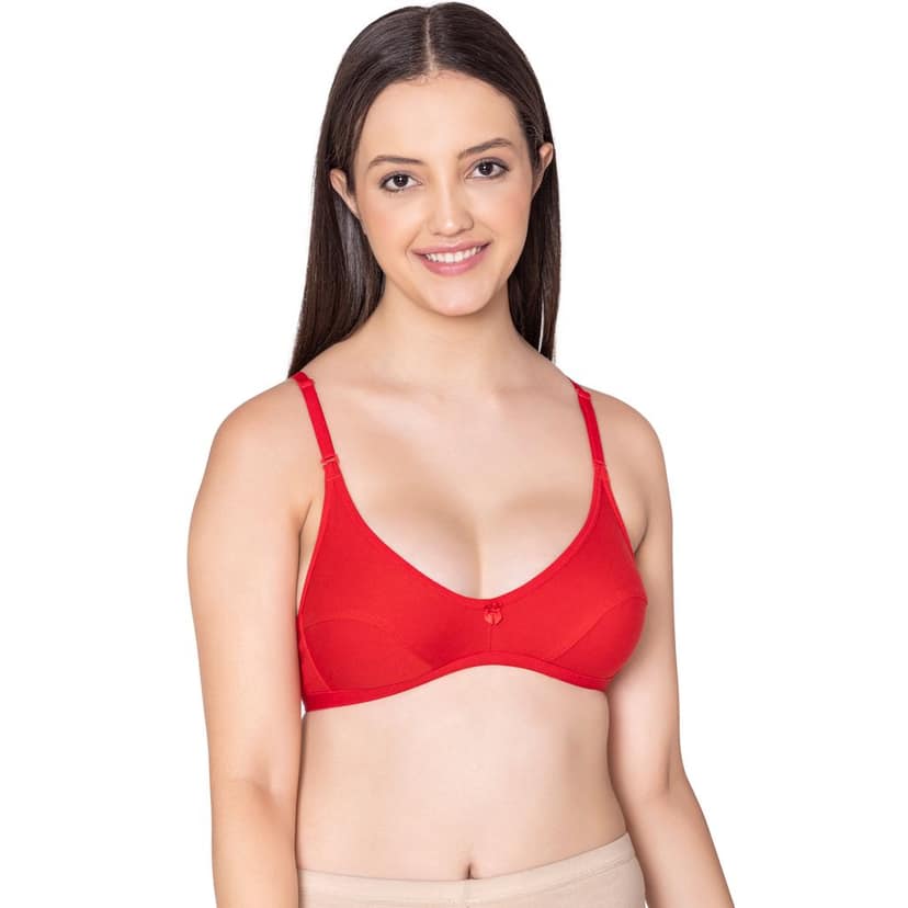 Bodycare polycotton wirefree convertible straps comfortable non padded bra-1531B