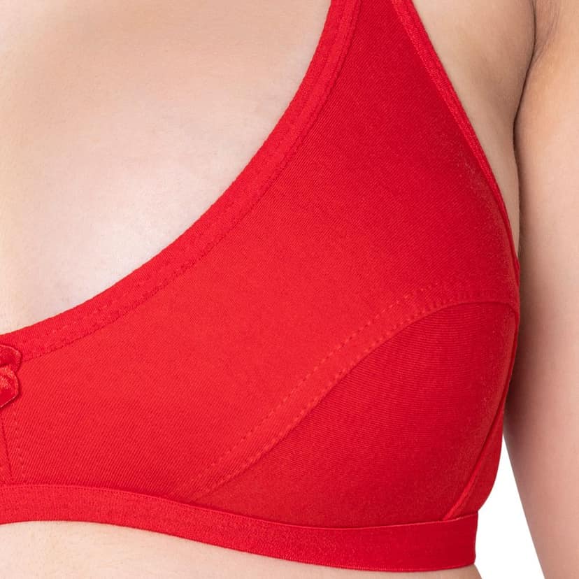 Bodycare polycotton wirefree convertible straps comfortable non padded bra-1531B view 4
